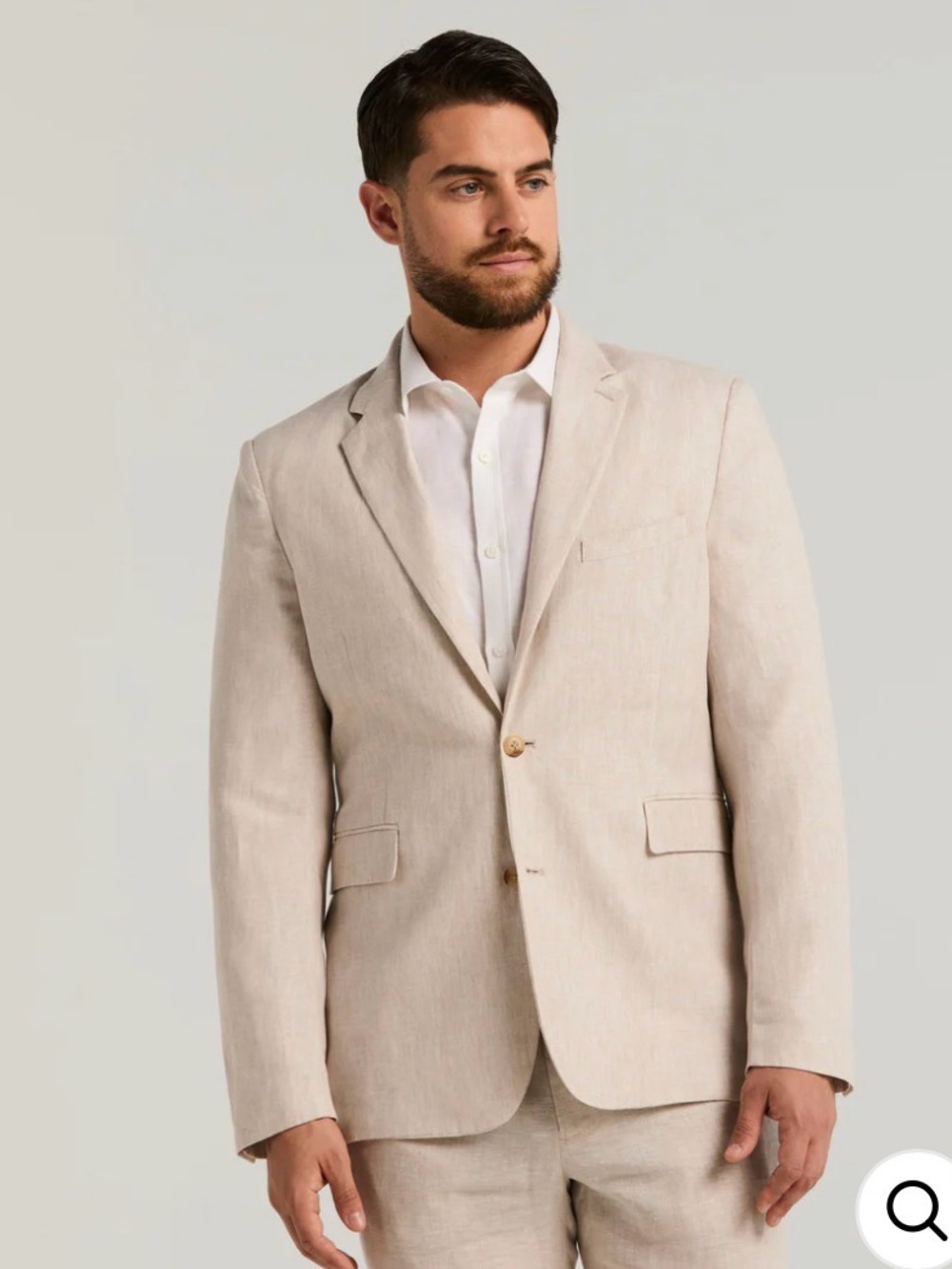 Cubavera:Men's Linen Beige Blazer - Classic Tailored Fit